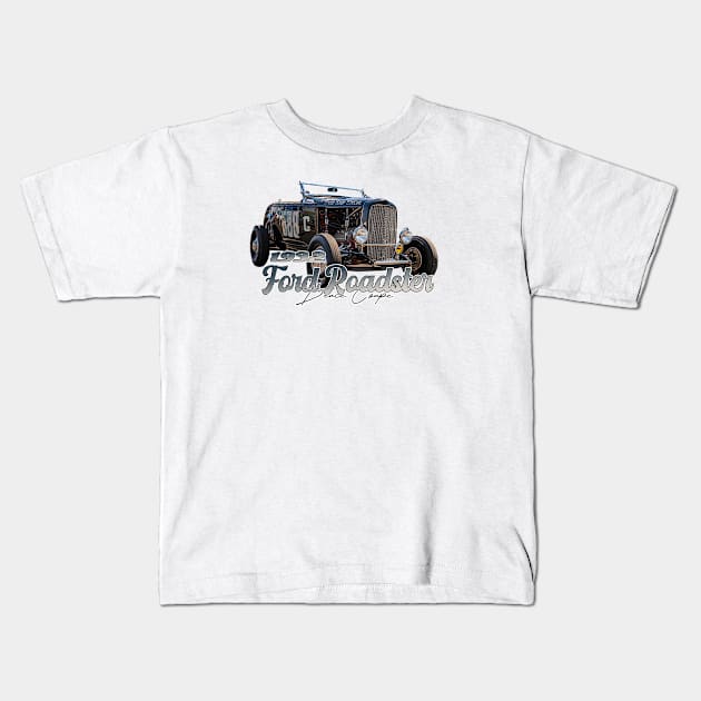 1932 Ford Roadster Deuce Coupe Kids T-Shirt by Gestalt Imagery